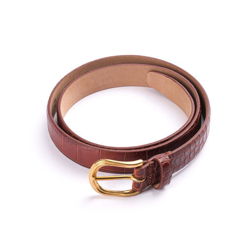 Dana derisi Crocco Marron Kemer - Bonherre