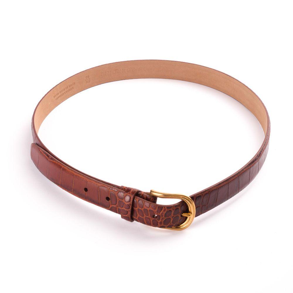 Dana derisi Crocco Marron Kemer - Bonherre