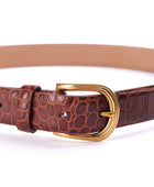 Dana derisi Crocco Marron Kemer - Bonherre