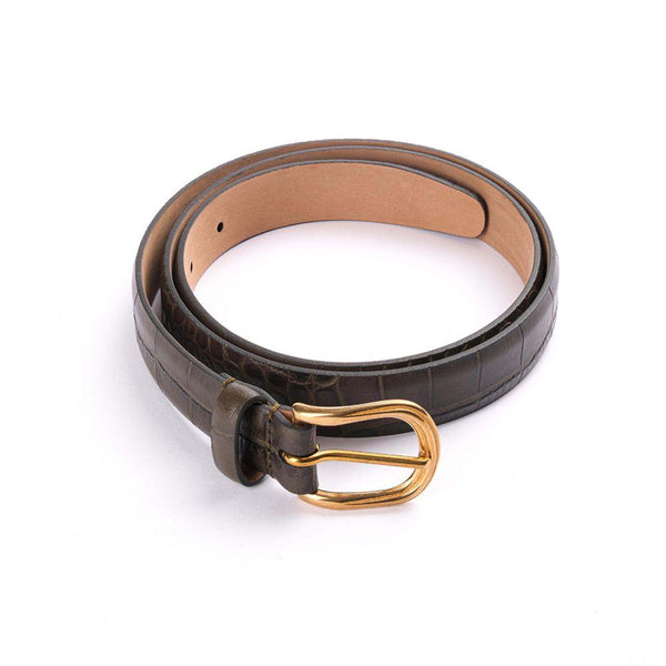 Dana derisi Crocco Verde Kemer