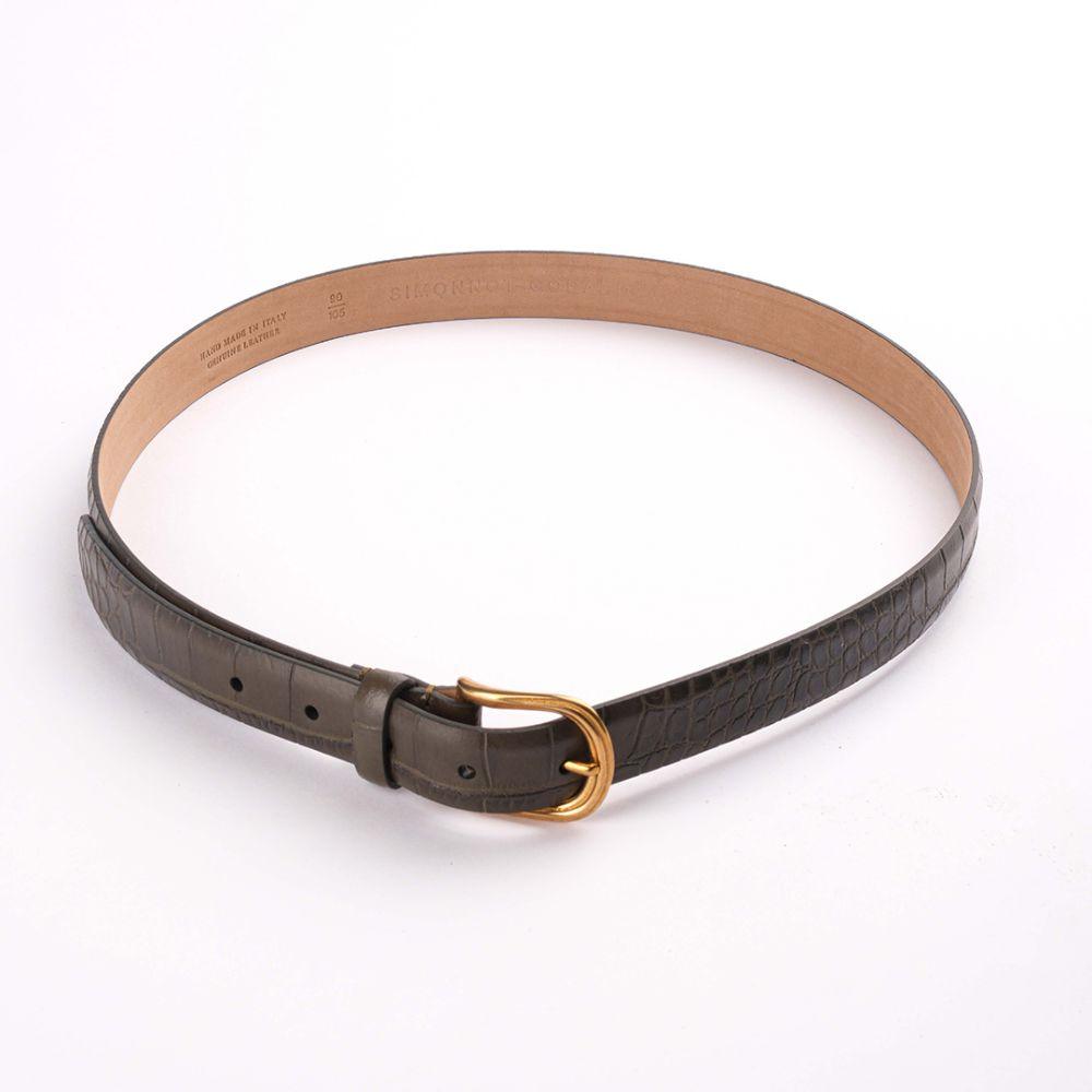 Dana derisi Crocco Verde Kemer - Bonherre