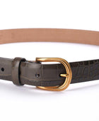 Dana derisi Crocco Verde Kemer - Bonherre