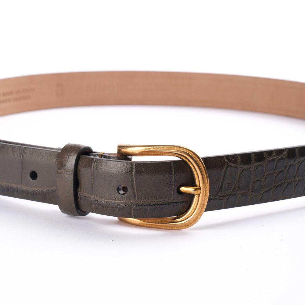 Dana derisi Crocco Verde Kemer - Bonherre