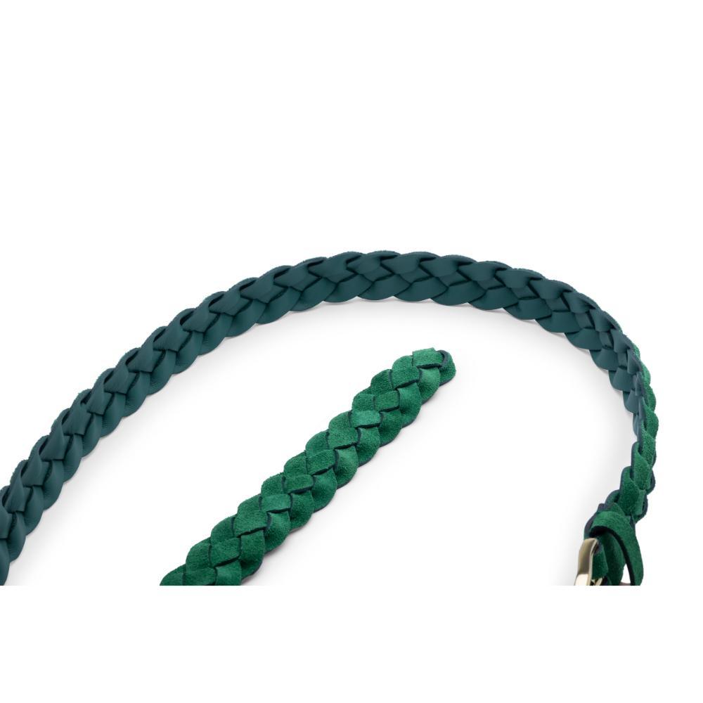 Dokuma Süet Yeşil Kemer - Bonherre