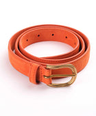 Süet Turuncu Kemer - Bonherre