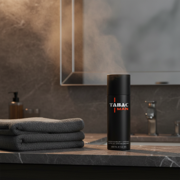 Bonherre mağazasından Tabac Man, alüminyum tuzu içermeyen ve 24 saat etkili lüks erkek deodorant sprey.