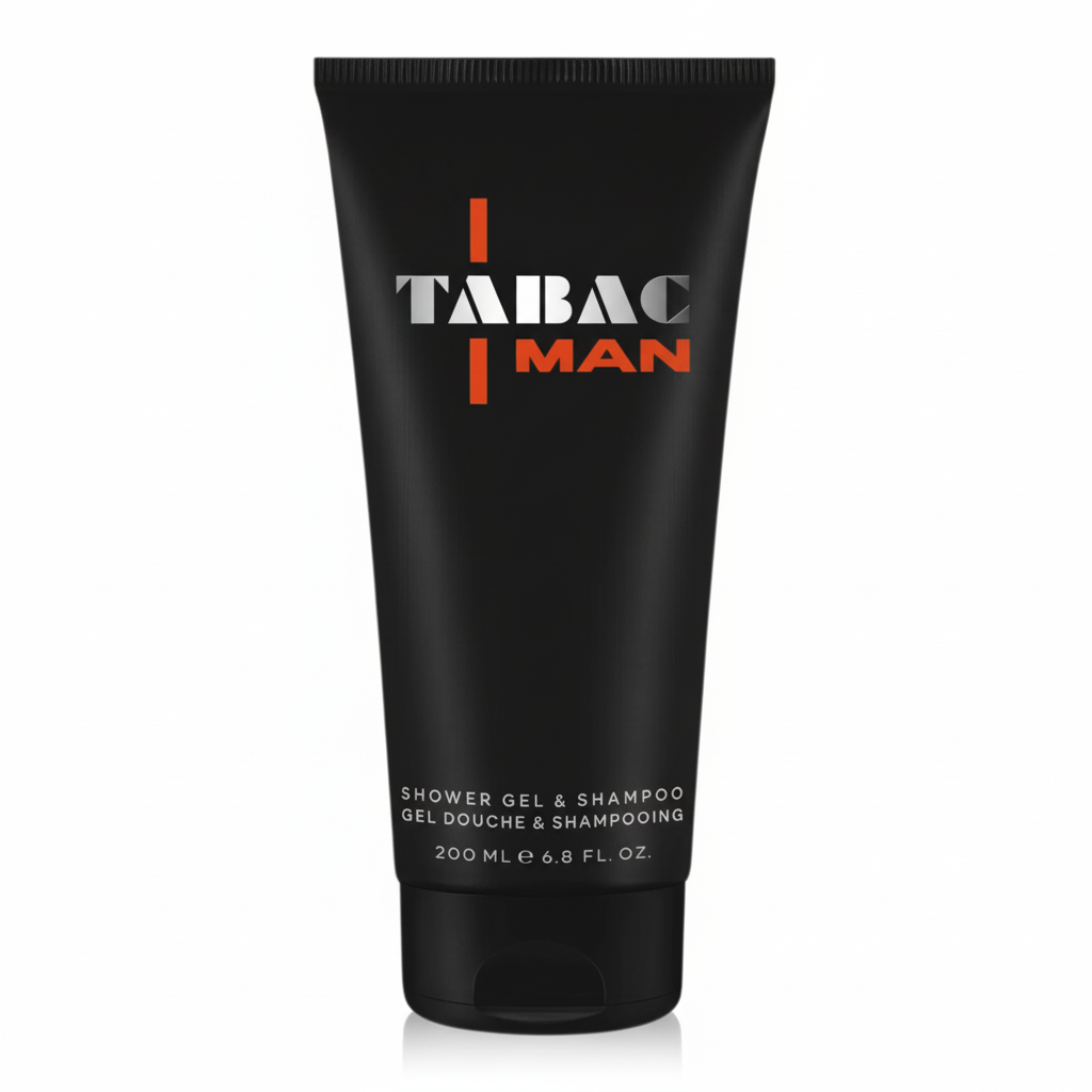 Bonherre mağazasından Tabac Man, vücut ve saç için 2'si 1 arada lüks erkek duş jeli ve şampuan.