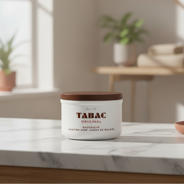 Bonherre mağazasından Tabac Original, zengin köpük sağlayan ve sakalları yumuşatan 125 g lüks geleneksel tıraş sabunu.