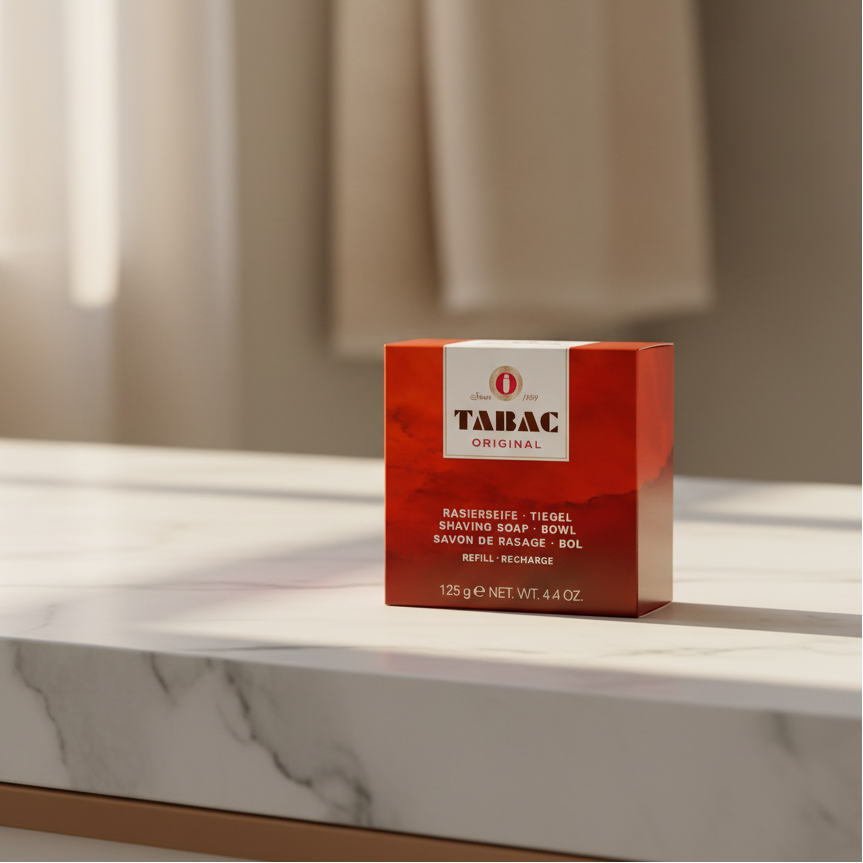 Bonherre mağazasından Tabac Original, zengin köpük sağlayan ve porselen kaselerle uyumlu 125 g lüks yedek tıraş sabunu.