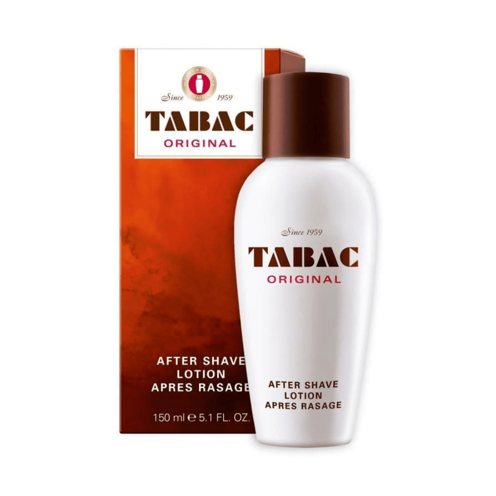 Bonherre mağazasından Tabac Original, sandal ağacı ve tütün notalarına sahip 150 ml büyük boy tıraş sonrası losyon.