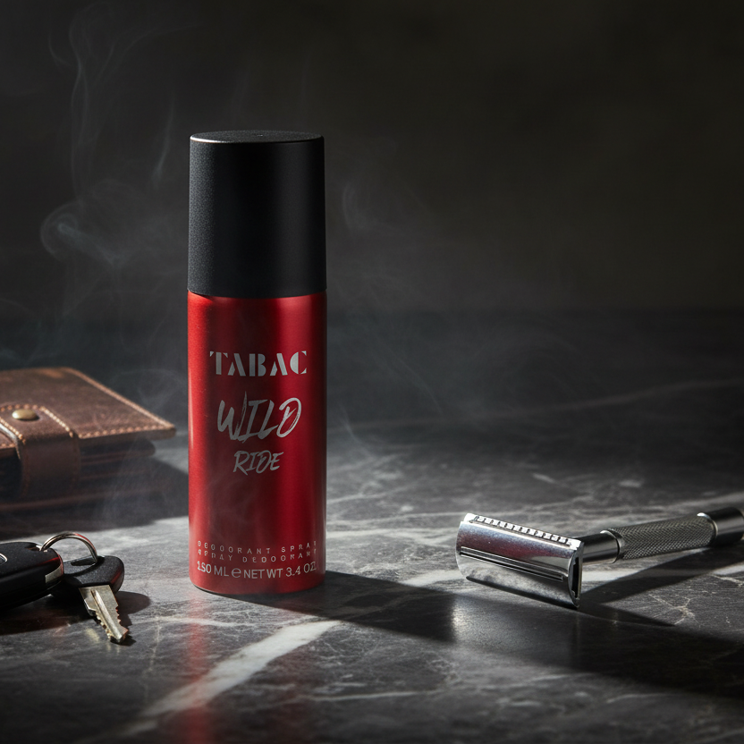 Bonherre mağazasından Tabac Wild Ride, vegan formüllü ve baharatlı notalara sahip 150 ml lüks erkek deodorant sprey.