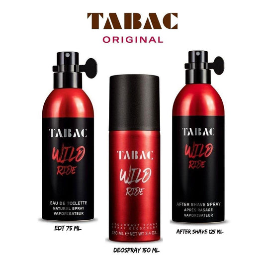 Tabac Wild Ride EDT 75 ml+Deospray 150 ml+After Shave Spray 125 ml Erkek Parfüm Seti