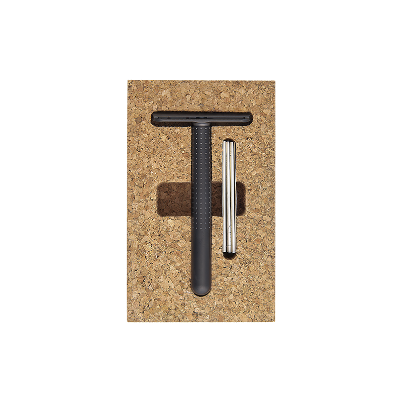 Klasik Tıraş Makinesi - Amakuni 50 mm Single Edge - Paslanmaz Çelik - Siyah