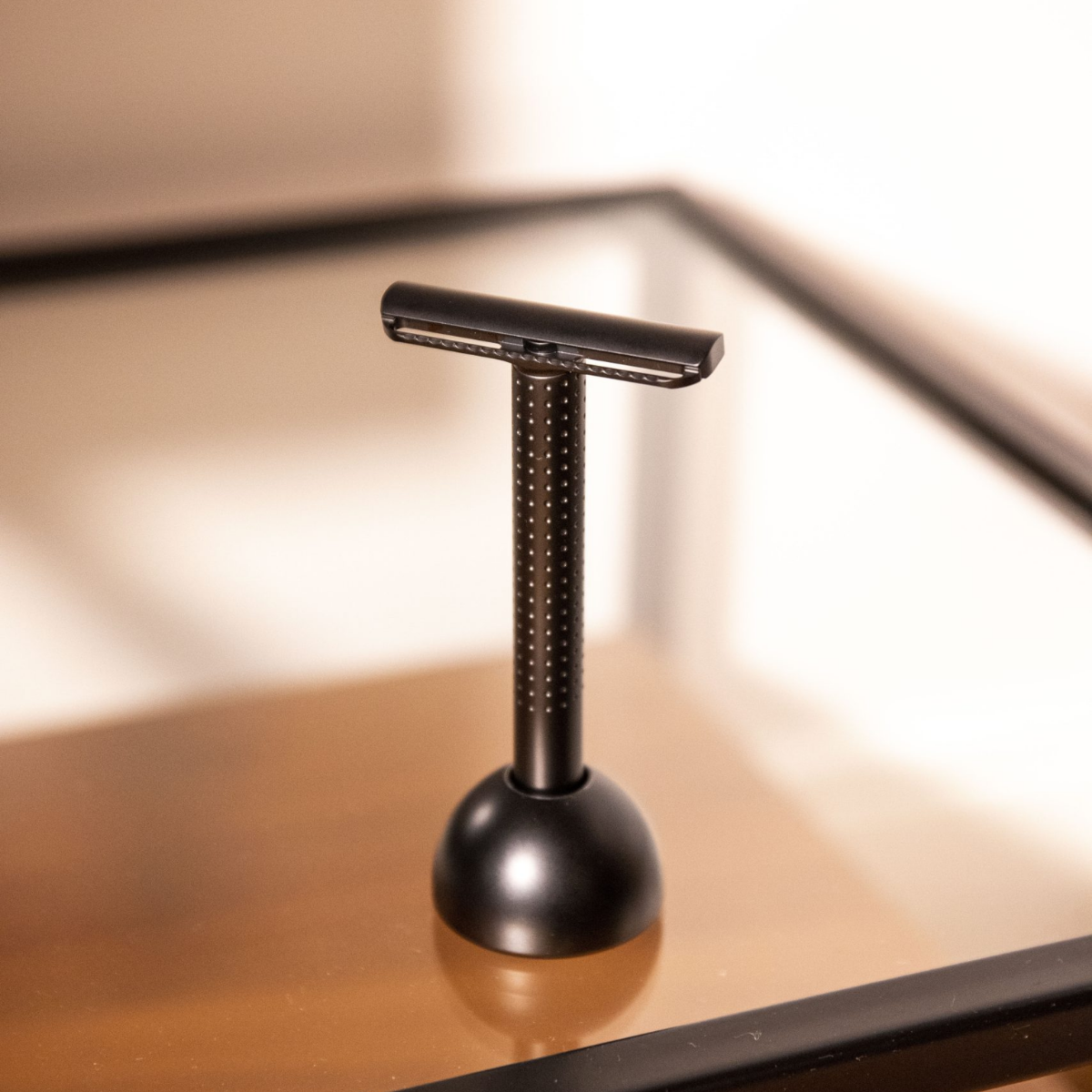 Klasik Tıraş Makinesi - Amakuni 50 mm Single Edge - Paslanmaz Çelik - Siyah