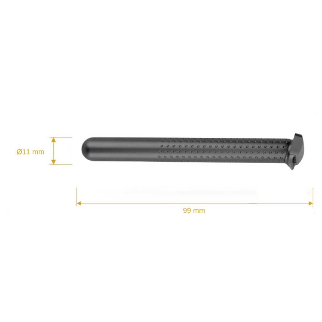 Klasik Tıraş Makinesi - Amakuni 50 mm Single Edge - Paslanmaz Çelik - Siyah