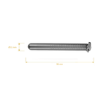 Klasik Tıraş Makinesi - Amakuni 50 mm Single Edge - Titanyum
