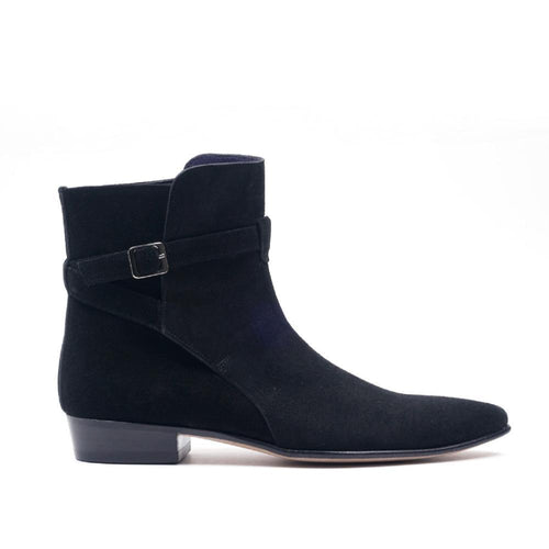 Béla Stacked Heel Bot - Siyah - Bonherre