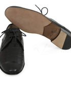 Henri Derby Shoes - Deri Baskılı - Bonherre