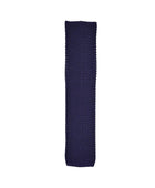 Örme İpek Kravat - Mor - Bonherre