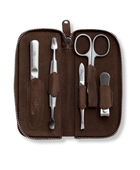 5 Parçalı Manikür Seti - Kahverengi Fermuarlı Kılıf - Bonherre