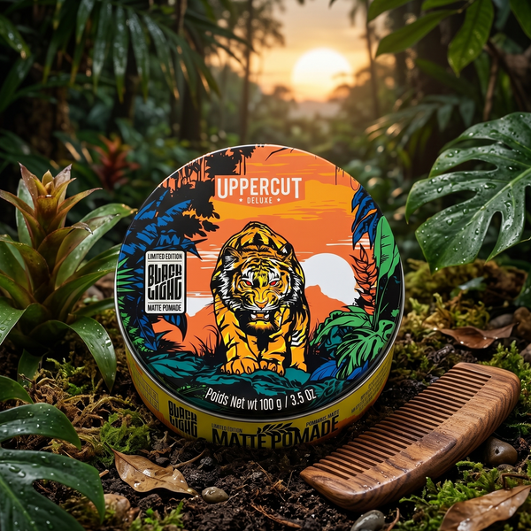 Bonherre mağazasından Uppercut Deluxe Blacklight Matte Pomade Limited Edition, orta tutuşlu ve Highland kokulu lüks saç waxı.