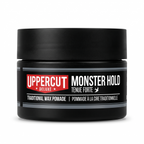 Bonherre mağazasından Uppercut Deluxe Monster Hold, ekstra güçlü tutuşlu ve suya dayanıklı geleneksel saç waxı.