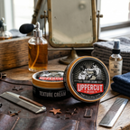 Bonherre mağazasından Uppercut Deluxe Texture Cream, esnek tutuşlu ve Leather Shadow kokulu lüks saç şekillendirici.