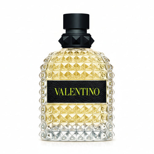 Bonherre mağazasından Valentino Born In Roma Uomo Yellow Dream EDT, ananas, zencefilli kurabiye ve vanilya notalı lüks erkek parfümü.