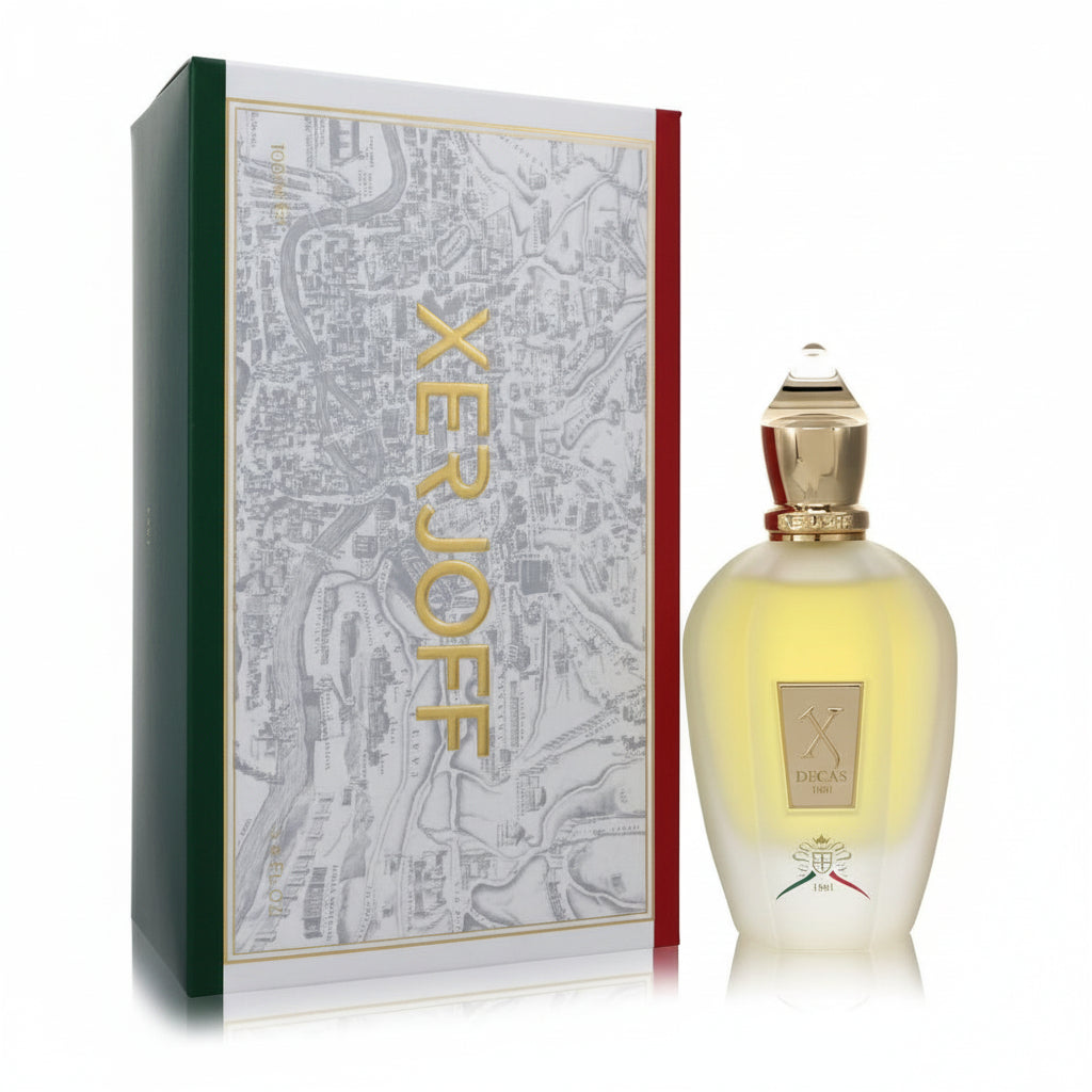 Bonherre mağazasından Xerjoff XJ 1861 Decas EDP, mandalina, tütün, süsen ve vanilya notalı lüks unisex niş parfüm.
