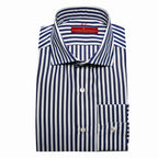 Riviera Di Perla Lacivert Beyaz Gömlek - Bonherre