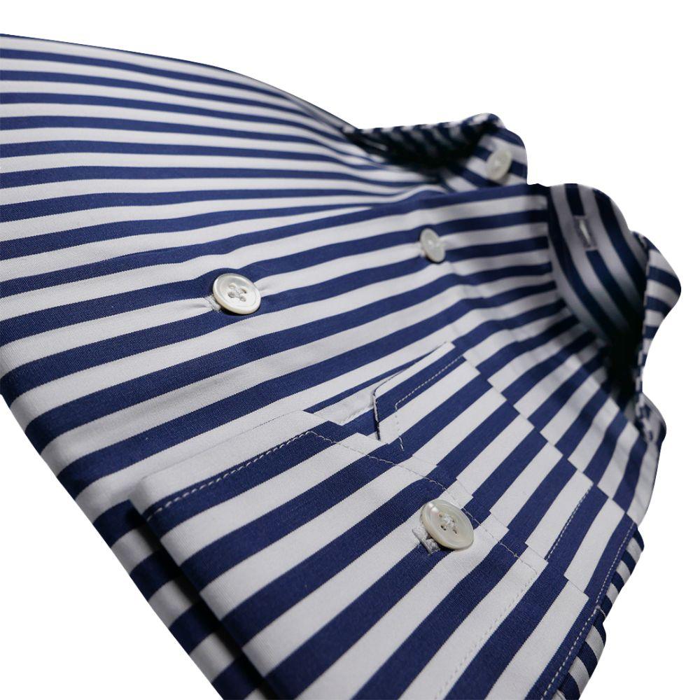 Riviera Di Perla Lacivert Beyaz Gömlek - Bonherre