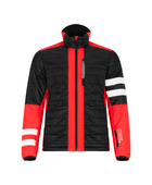 Quattro Zero Uno Eco-Padded Softshell - Siyah / Kırmızı Şişme Mont - Bonherre