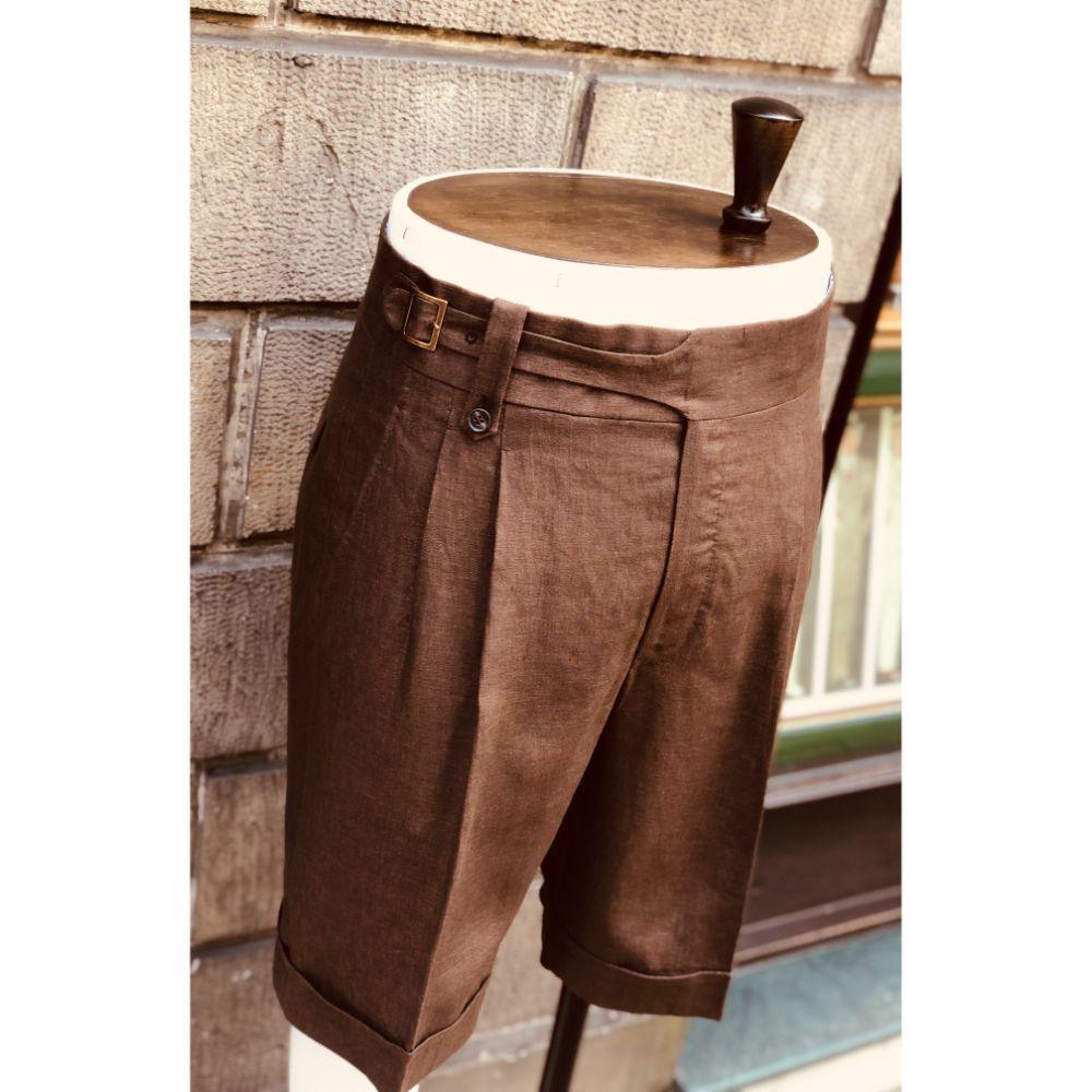 Albert Brown Keten Şort - Bonherre