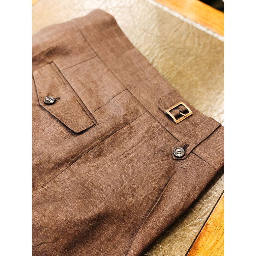 Albert Brown Keten Şort - Bonherre