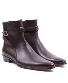 Bela Stacked Heel Bot - Acı Kahve - Bonherre