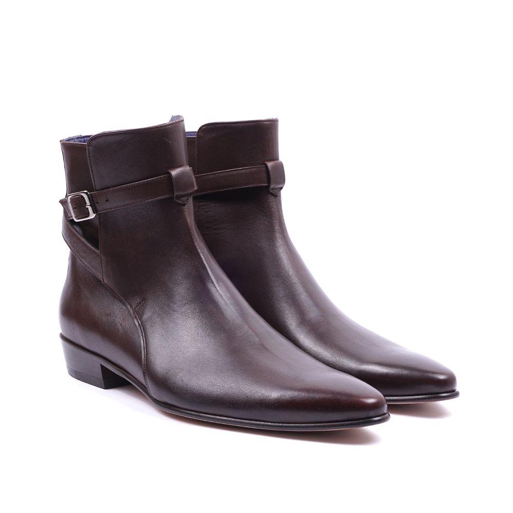 Bela Stacked Heel Bot - Acı Kahve - Bonherre