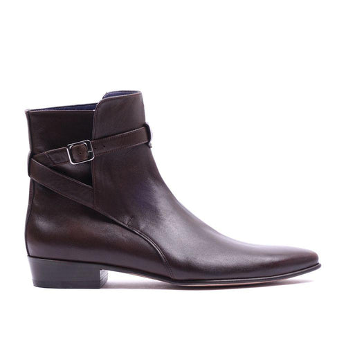 Bela Stacked Heel Bot - Acı Kahve - Bonherre