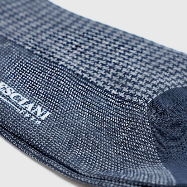 Diz Altı Çorap - Organik Mısır Pamuğu - Antrasit Desenli