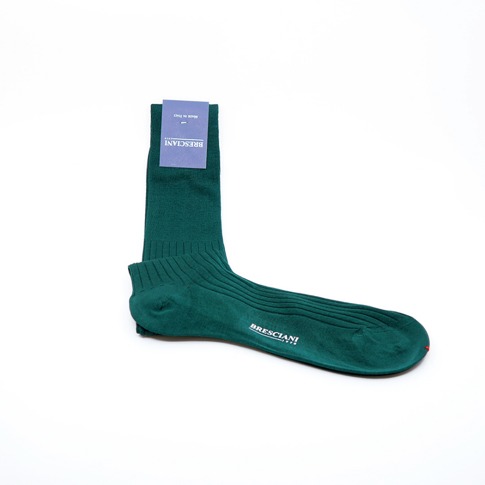 Diz Altı Çorap - Organik Mısır Pamuğu - Koyu Yeşil - Bonherre