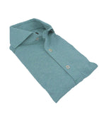 Cenova Pike Pamuk Polo Kesim Yeşil Gömlek - Bonherre