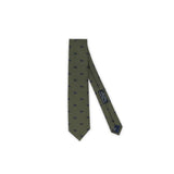 Holliday & Brown Kraliyet Atlarına Özel İpek Kravat - Haki Yeşil - Bonherre