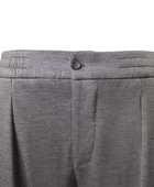 Jogging In Sardinia Açık Gri Beli Lastikli Pantolon - Bonherre