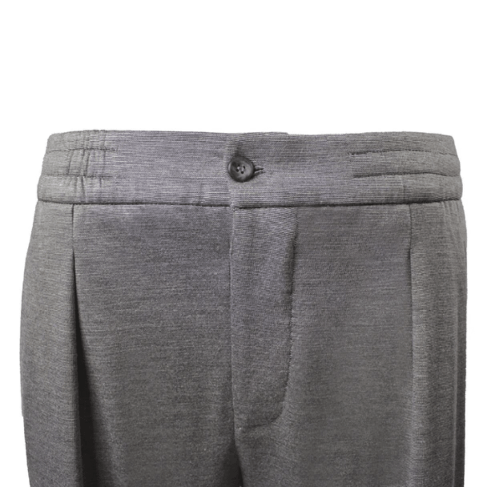 Jogging In Sardinia Açık Gri Beli Lastikli Pantolon - Bonherre