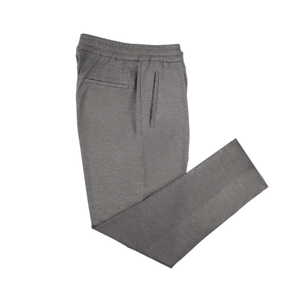 Jogging In Sardinia Açık Gri Beli Lastikli Pantolon - Bonherre