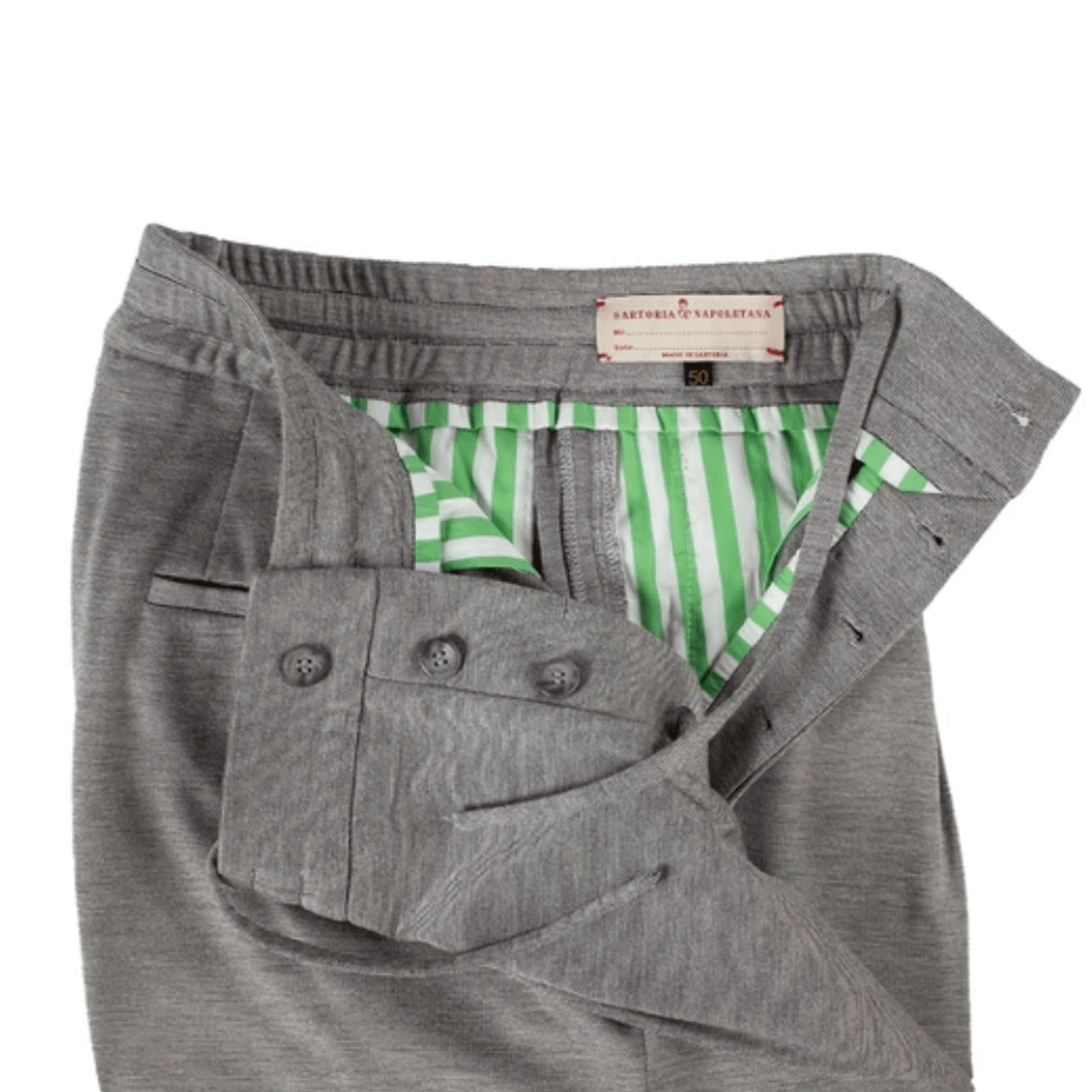 Jogging In Sardinia Açık Gri Beli Lastikli Pantolon - Bonherre