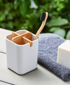 Zen Diş Fırçalık - Beyaz - Bonherre