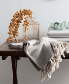 Bal Koltuk Şalı - Vizon - Bonherre