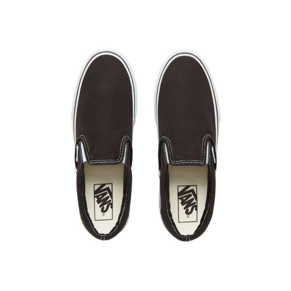 Classic Slip-On Platform Kadın Siyah Sneaker - Bonherre