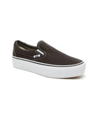 Classic Slip-On Platform Kadın Siyah Sneaker - Bonherre