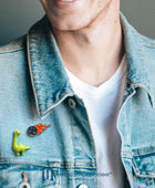 Dino & Meteor Broş Seti - Bonherre